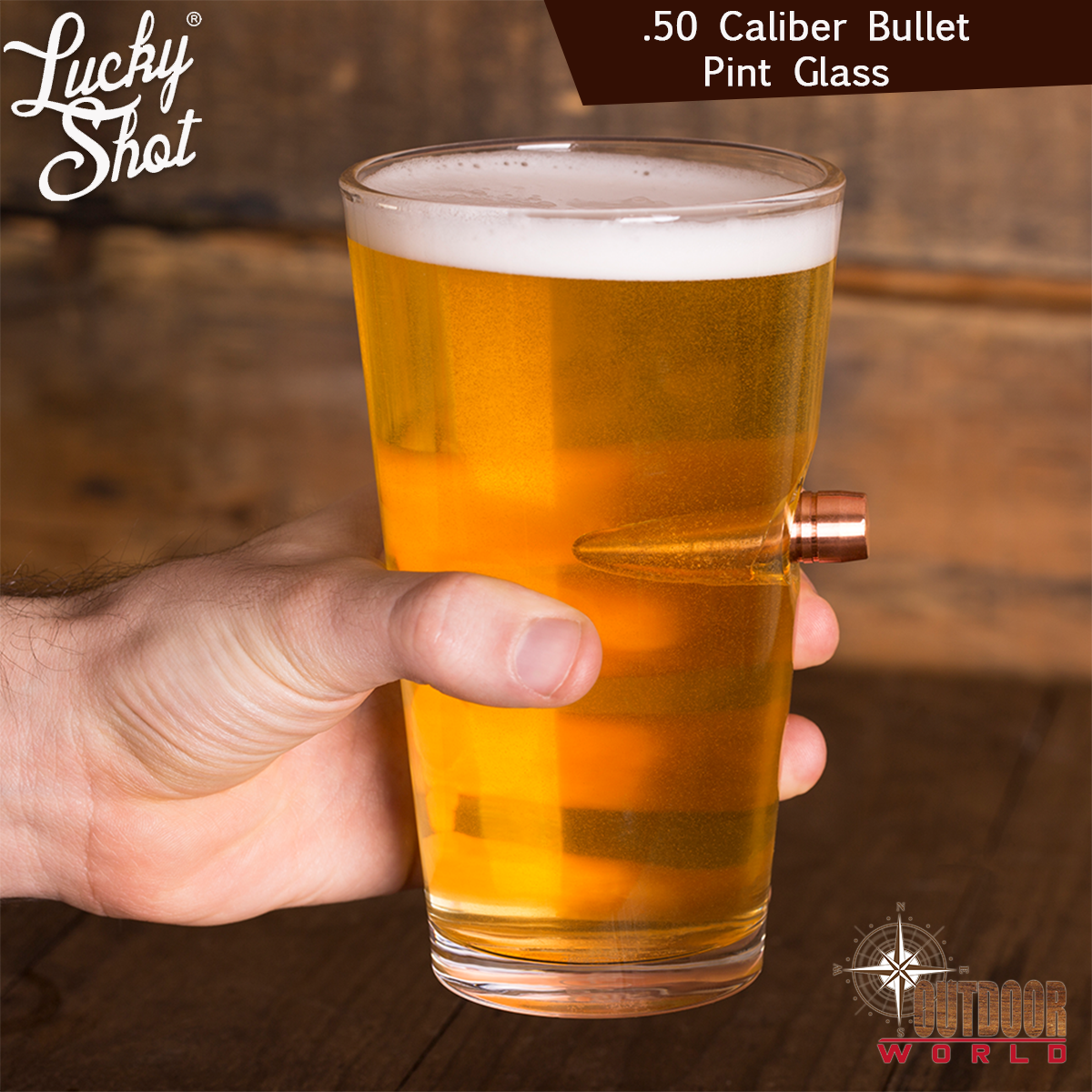 LSBPG-50 / Bullet Pint Glass - .50 Cal BMG