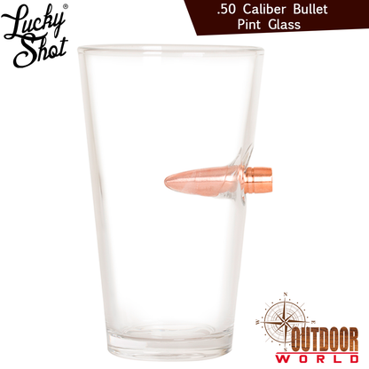 LSBPG-50 / Bullet Pint Glass - .50 Cal BMG