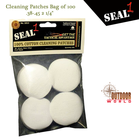 #1012  Cleaning Patches Bag of 100 .38-.45 2 1/4"