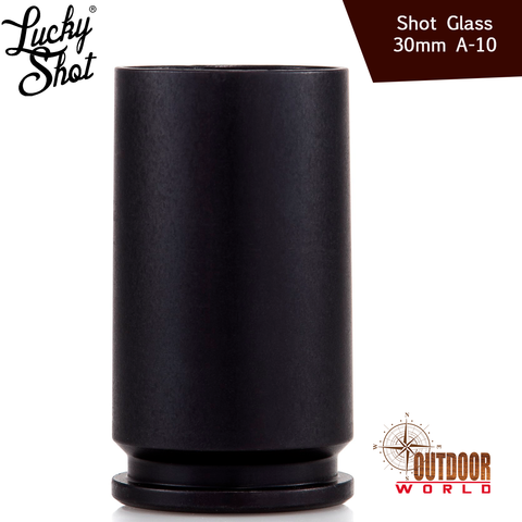 SH30-BKBP / Shot Glass - 30mm A-10 - Black - Blister Pack