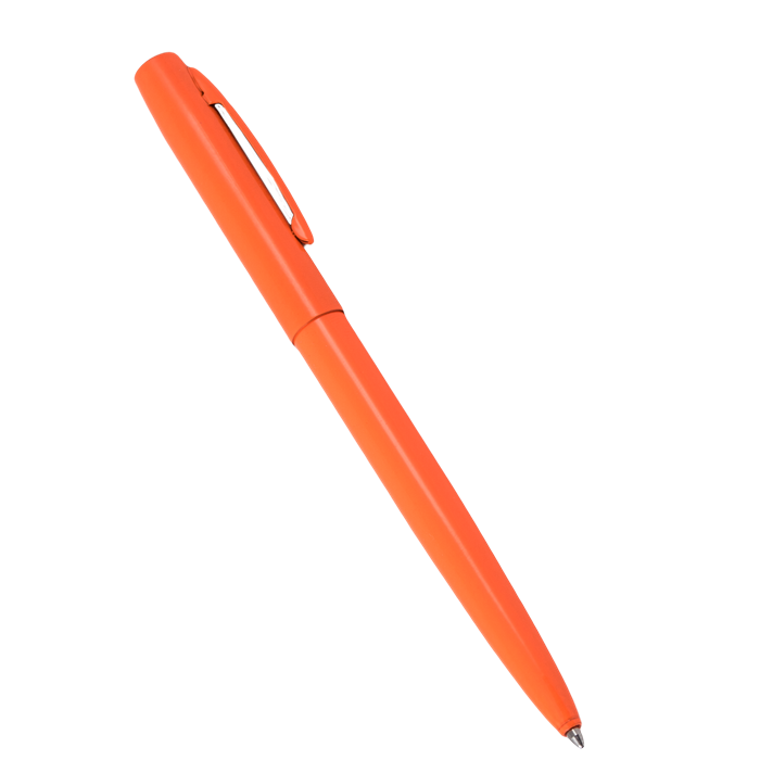 ORANGE METAL CLICKER PEN – Black Ink #OR97