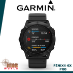 Fēnix® 6X Pro, Black with Black Band 010-02157-00