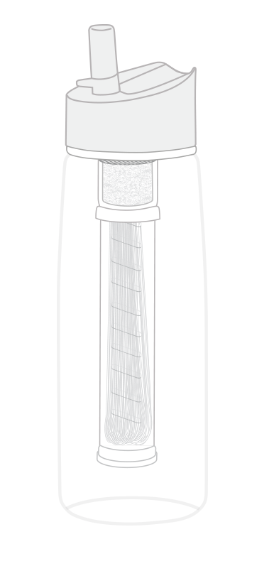 LifeStraw Water bottle with 2-stage filtration