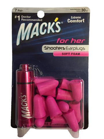 Mack's Shooters #4793 for Her Foam 7 Pair Earplugs