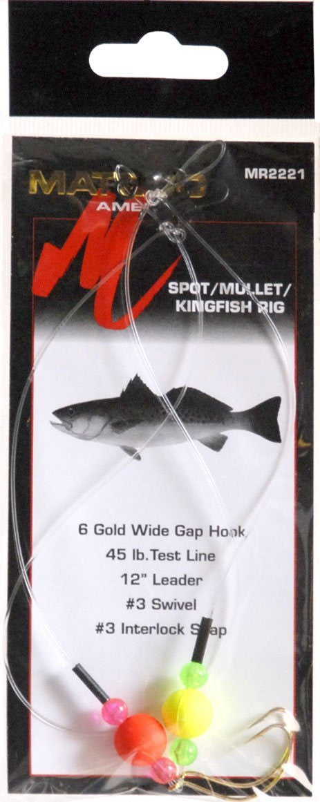 Kingfish Float Rig Matzuo Spot/Mullet/Kingfish Float Wide Gap Rig, Gold – Outdoor World HN