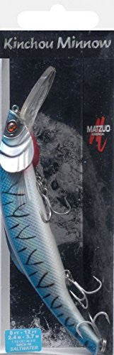 Matzuo Kinchou Minnow Saltwater Series Bait,7.5in,Blue Mackeral