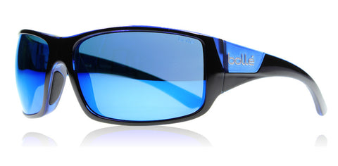 Bolle #11928 Tigersnake Brillante Negro Azul Mate Gafas de sol polarizadas.