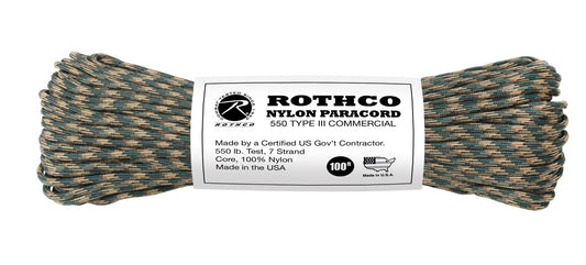 Rothco Nylon Paracord 550 Type III