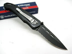 SW480BS Negro Aserrado Cuchillo Plegable de Seguridad de la patria
