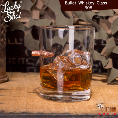 LSBWG-308 / Bullet Whiskey Glass - .308